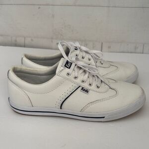 Keds 8.5W Women’s White Leather Sneakers Athletic Shoes
